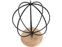 Perchero Hierro Madera Maciza Soporte Estable Gorras Sombreros Vaquero Pelucas Expositor Decorativo Negro