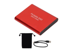 Ssd Externo 4tb Usb3.1 Unidad Portátil Durable Para Win10 Ios Rojo