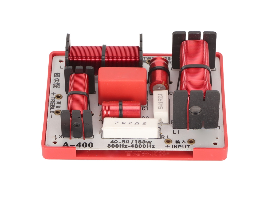 Filtro De Crossover 4 Vias 180w Para Alto-falantes Ktv Com Divisor De Frequência Treble Médio Grave