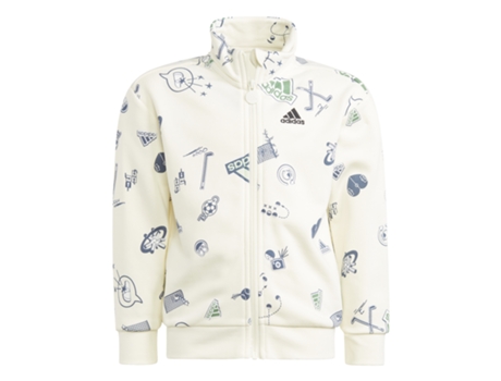 Chándale de Niños para Fitness ADIDAS Chándal Little Brand Beige (4/5 Años)