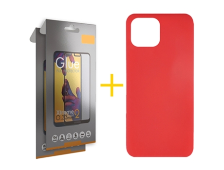 Conjunto de Protectores de Pantalla para iPhone 12 GANDY Rojo (2un)