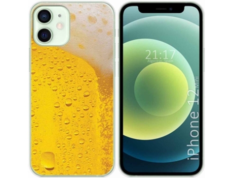 Carcasa iPhone 12 Mini (5.4) TUMUNDOSMARTPHONE Cerveza Multicolor