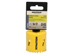 Corona Sierra Bimetal Ø 48 mm Templado Termico. Base Reforzada. Corona Madera. Broca Agujeros Madera. Acero. Hierro. Plasticos WOLFPACK LINEA PROFESIONAL LINEA PROFESIONAL