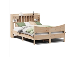 Maison Exclusive - Estructura De Cama Sin Colchón Madera De Pino Blanca 140x200 Cm
