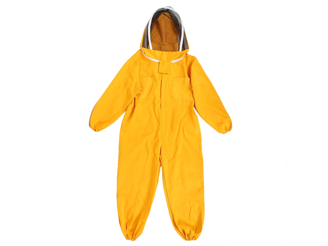 Chaqueta De Apicultura Con Velo, Traje De Apicultor, Equipo De Protección, Naranja, Amarillo, Xxl