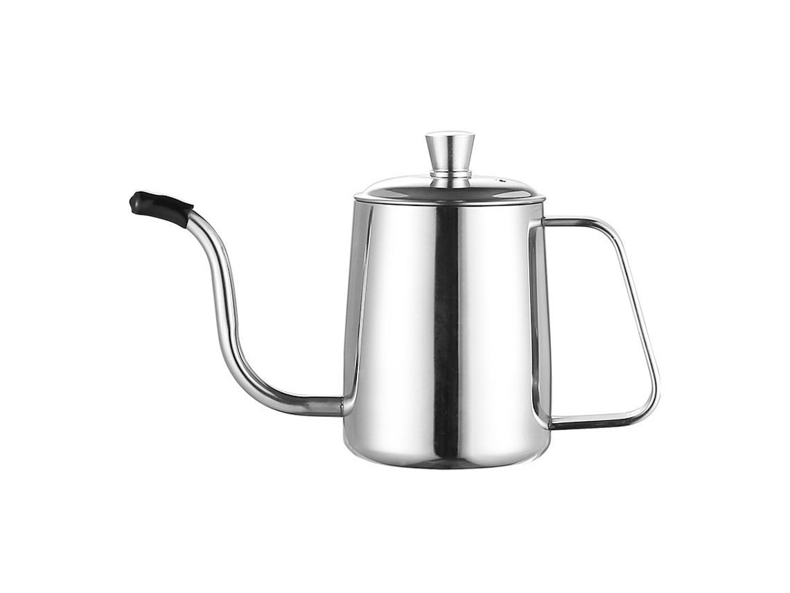 Cafetera de cuello de cisne Eifson Premium para estufa, 21 oz (color natural)
