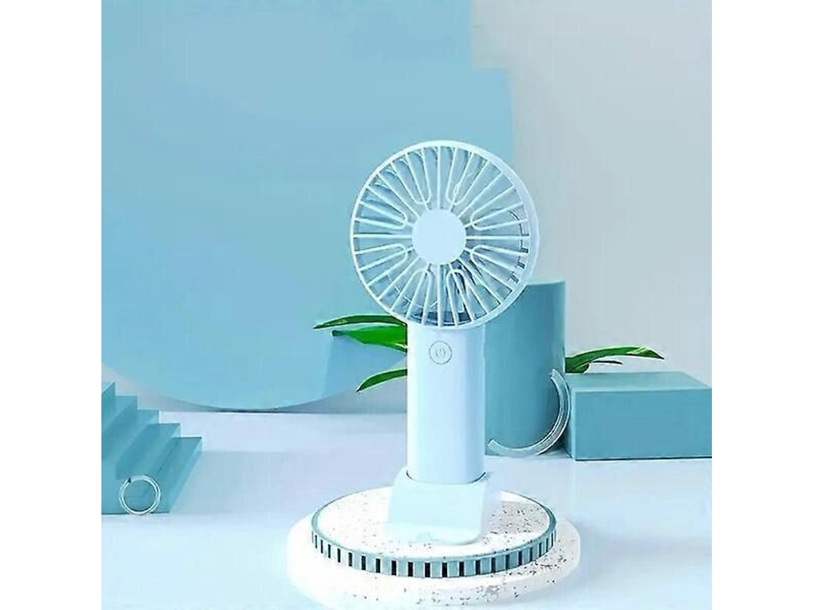 Ventilador Portátil Recarregável Via Usb Com Múltiplas Velocidades E Funcionamento Silencioso.