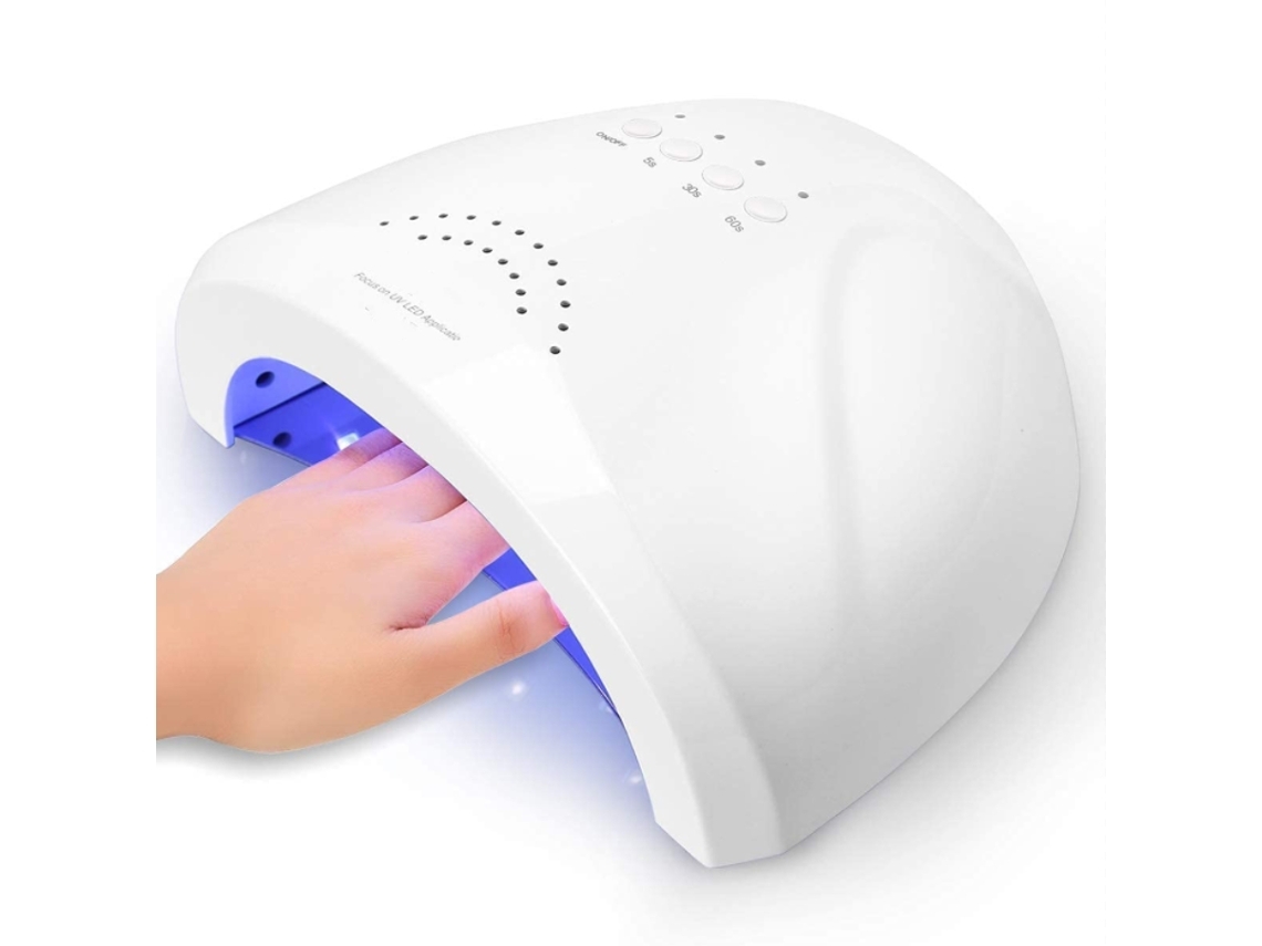 Lámpara UV LED para uñas de gel, secador de esmalte UV con 3 temporizadores, blanca, Yunzii