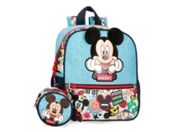 Mochila Escolar DISNEY (23 x 25 x 10 - Poliéster - Azul)