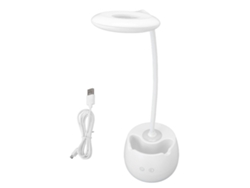 Lámpara de oficina LED USB recargable 2026 con 3 modos, control táctil, portalápices y protección ocular, ideal para el hogar y la oficina.