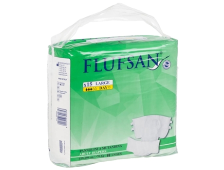 Conjunto 15 Pañal Para Adultos VIDAXL Blanco