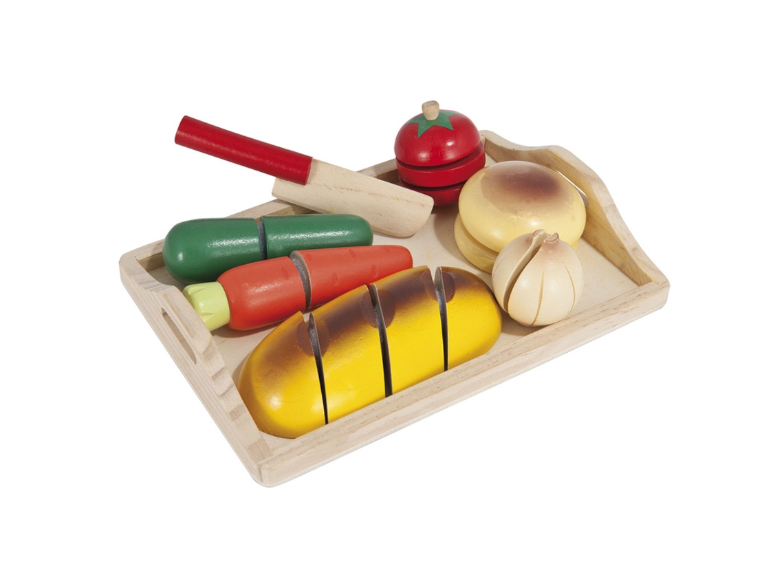 Accesorio de Casas de Juguete SIMBA Eichhorn tabla de madera con alimentos 12 pzas (Edad Mínima Recomendada: 2 años)