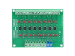 Módulo De Aislamiento Óptico 24v A 5v 8 Canales Conversor De Señal Plc Placa Optoacoplador