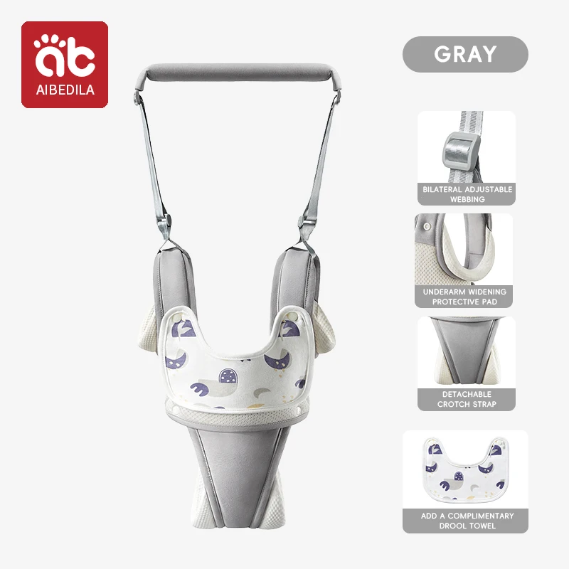 (gris) Portabebés Con Correa De Muñeca Ajustable, Adecuado Para Niños Pequeños De 9 A 24 Meses.