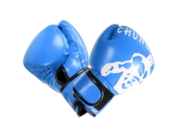 Guantes De Boxeo Sanda Kenpo Para Adultos Y Niños Con Amortiguación Y Ventilación - Azul