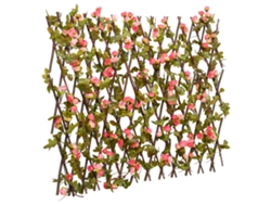 Enrejado de hiedra artificial extensible, 180 x 60 cm, color rosa oscuro, DKD HOME DECOR