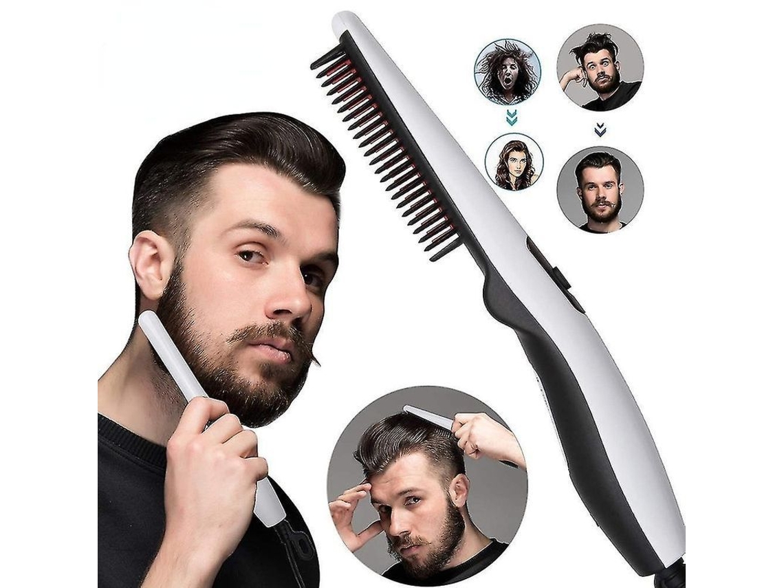 Peine Eléctrico Alisador De Cabello Y Barba Para Hombres - Estilizado Rápido - 220v Ee. Uu. Ue Reino Unido