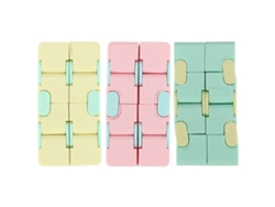 3pcs Cubo Infinito De Plástico Mate Juguete Antiestrés Para Adultos Niños Oficina Hogar Jugar