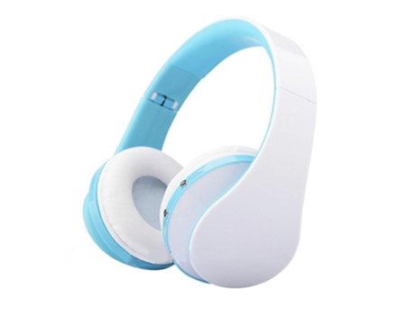 Auriculares Bluetooth Sobre la oreja con micrófono Plegable y liviano Modo Mp3 y radio FM para teléfonos celulares Laptop TV