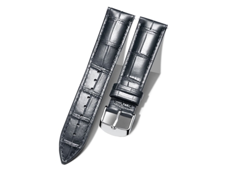 Correa de piel auténtica textura de cocodrilo para Garmin Vivoactive 3/Vivoactive 3 Music/Venu - negro