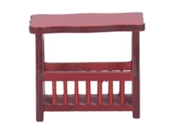 Mesa De Chá Miniatura 1:12 Para Casa De Bonecas Em Betula Diy Modelo De Móvel Play Toy