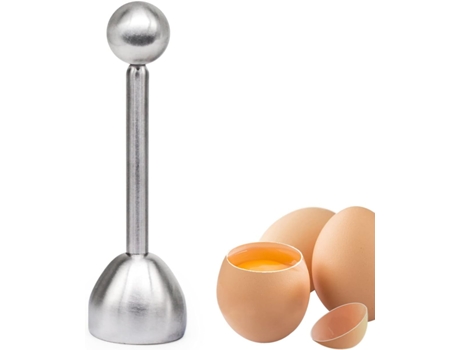 Cortador de Huevos de Acero Inoxidable , Abre Cáscaras de Huevo, Cortador de Cáscaras de Huevo para Huevos duros y blandos, Separador de Cáscaras d...