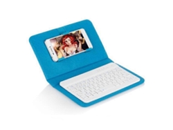 Mini teclado inalámbrico Bluetooth con funda de cuero para smartphones - Nostalgia88