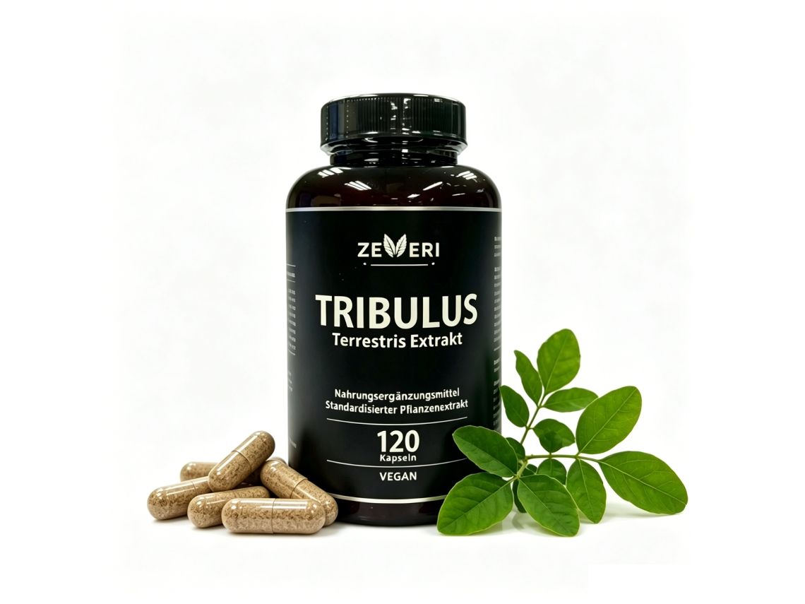 Zeveri Cápsulas De Extracto De Tribulus Terrestris - 120 Unidades Veganas - Suplemento Alimenticio