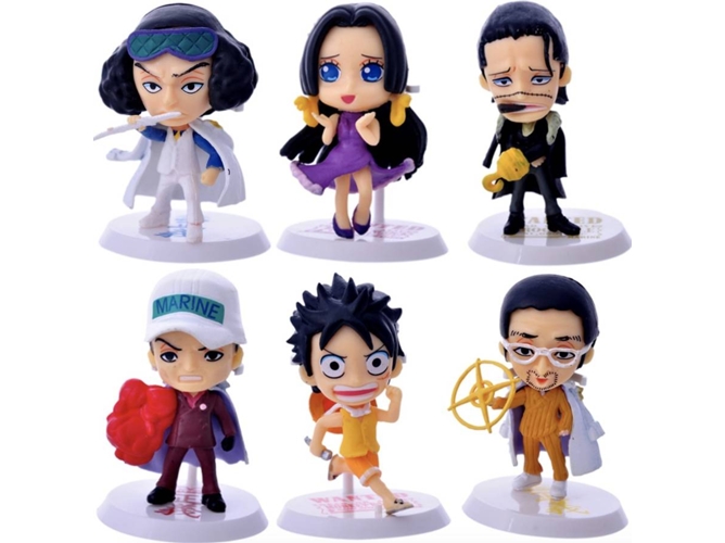 Figuras EASTVAPS One Piece Luffy Ace Nami (6 Piezas)