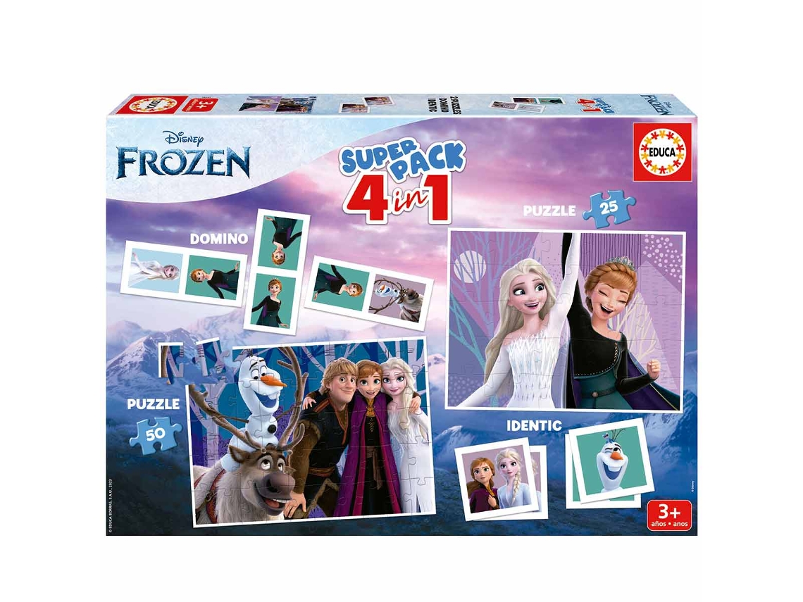 Superpack 4 en 1 Disney Frozen 2 Educa 19737 (edad recomendada: 3 años)