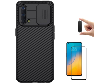 Carcasa + Protector + Soporte Oneplus Nord CE 5G Nillkin Camshield Negro