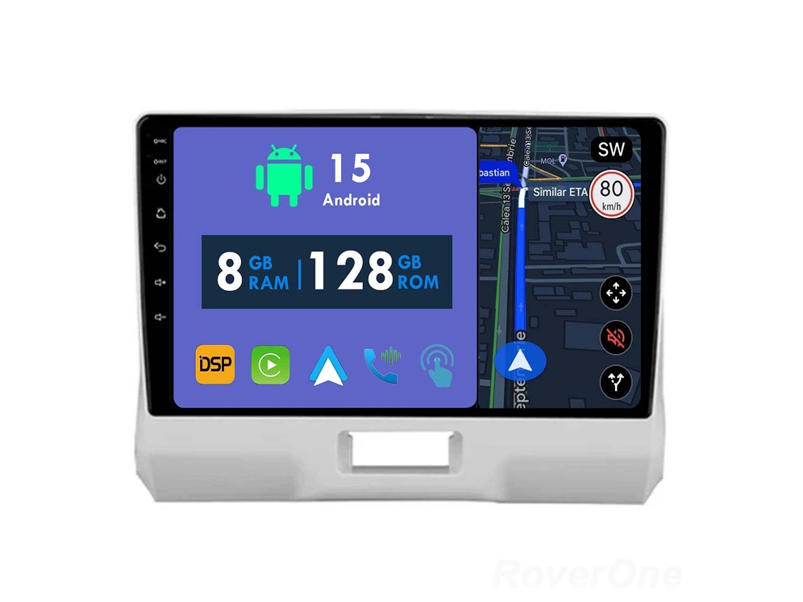 Coche Radio Android Auto Autoradio 8GB RAM 128G ROM CarPlay Navegación GPS Pantalla Táctil RoverOne para Suzuki Hustler 2014 - 2019