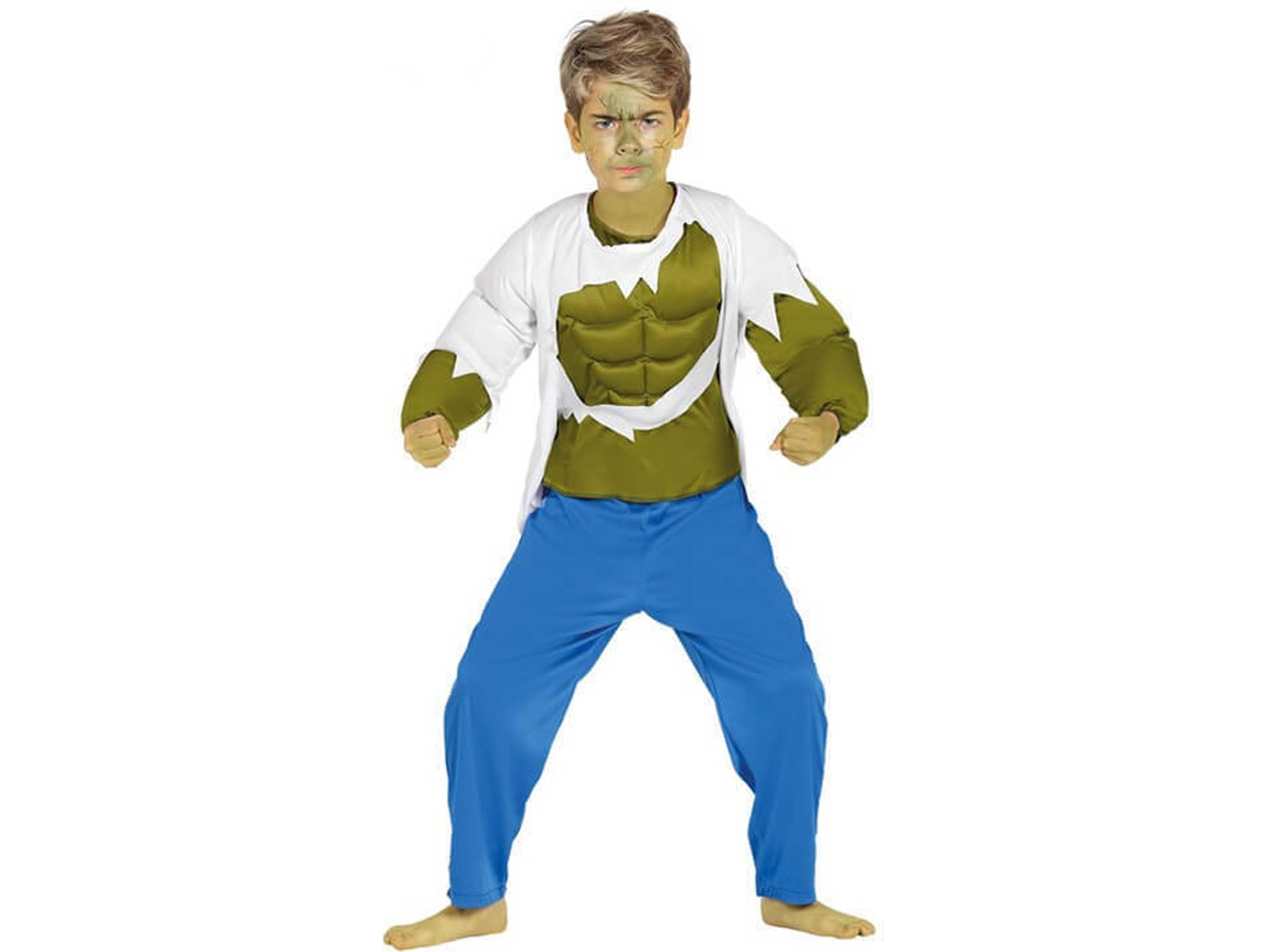 Disfraz de Niño DISFRAZZES Forzudo Verde (Talla: 3 a 4 años)