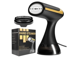 Planchadora portátil de 1500 W/300 ml, pequeña plancha de viaje, calentamiento rápido para eliminar arrugas de la ropa Gertiz (negra)