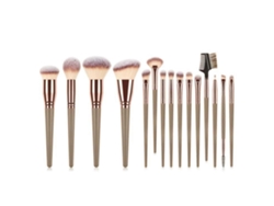 Juego de brochas de maquillaje de viaje (7, 10, 15 y 20 piezas), brochas cosméticas faciales completas, brochas para sombras de ojos en polvo para mujer Everley891