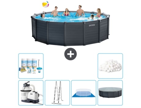 Piscina Tubular INTEX 26384GS-CB41 (16805 L - 478x124cm)