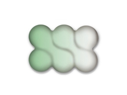 Alfombrilla de ratón suave con reposamuñecas, almohadilla ergonómica para teclado y ratón, de espuma viscoelástica, con degradado verde y blanco. Chennnls