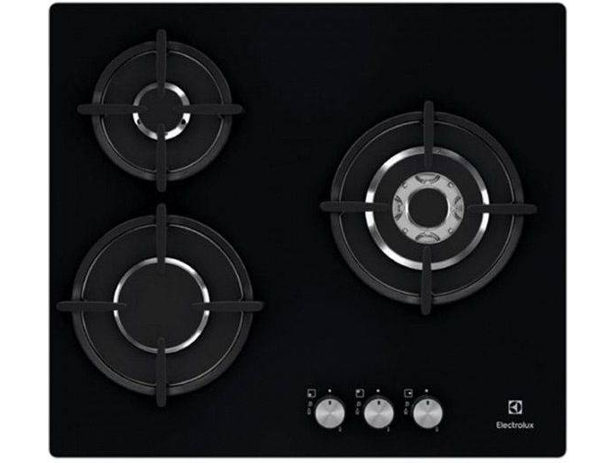 Placa de Gas ELECTROLUX EGT6633NOK (Gas Natural - 59 cm - Negro)