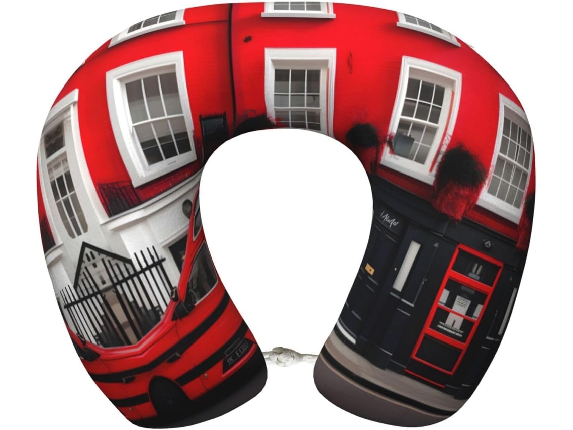 Almohada Viaje Espuma Viscoelástica Poliéster Confort. Soporte Relajación, Fácil