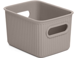 Cesta TATAY Baobab 1.5L Taupe (Marrón - Plástico PP05 - 16.7 x 12.8 x 10 cm)