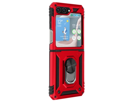 Funda para Samsung Galaxy Z Flip 5 AVIZAR Acrílico Rojo