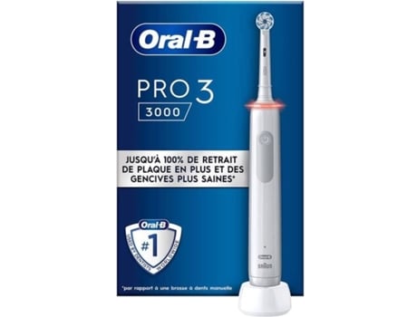 Cepillo de dientes eléctrico ORAL-B White - 2 cabezales - Cabezal redondo - 3 modos de cepillado