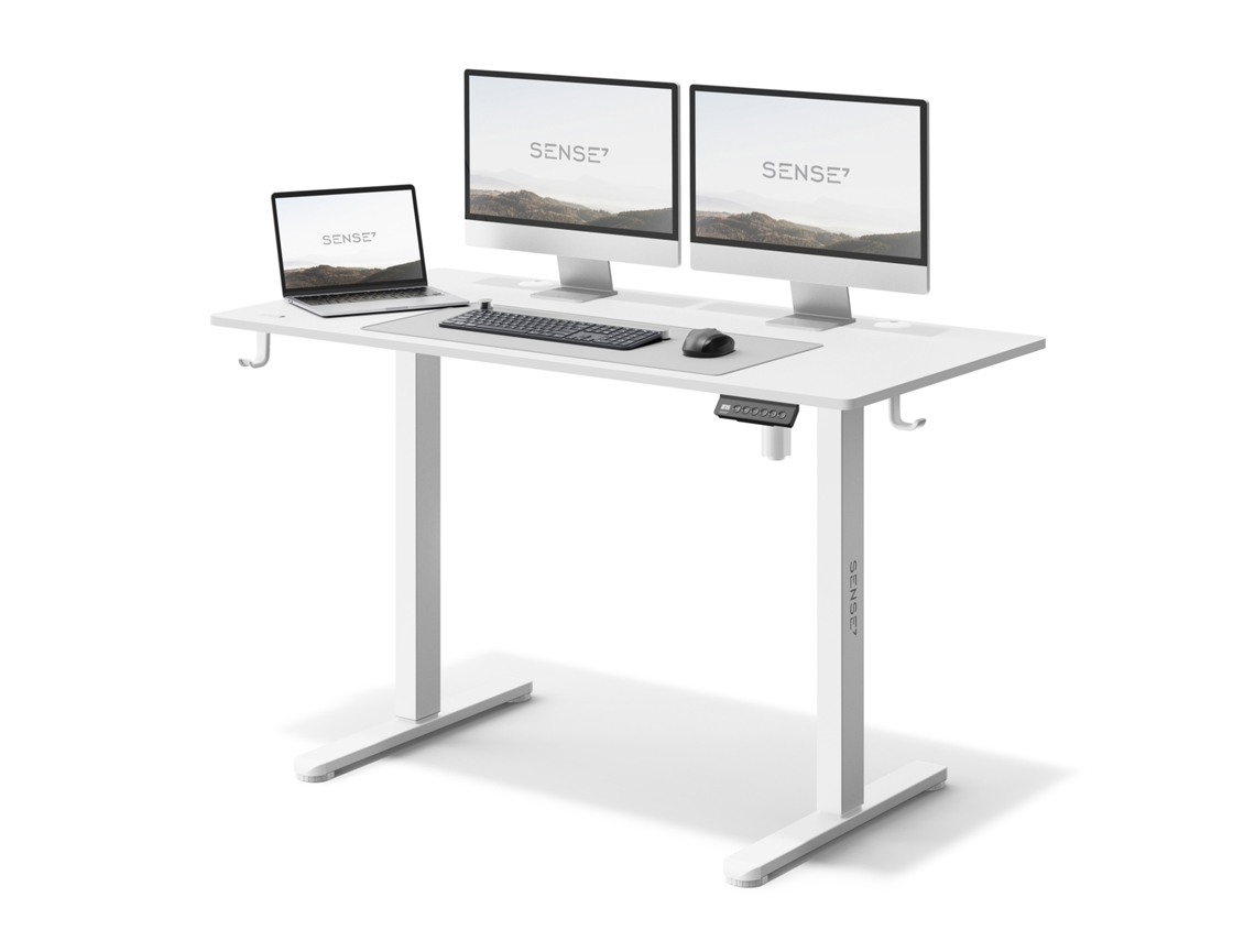 SENSE7 Nojo 120x60 Escritorio Eléctrico Blanco