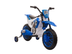 Moto eléctrica para niños 45 min azul/blanco