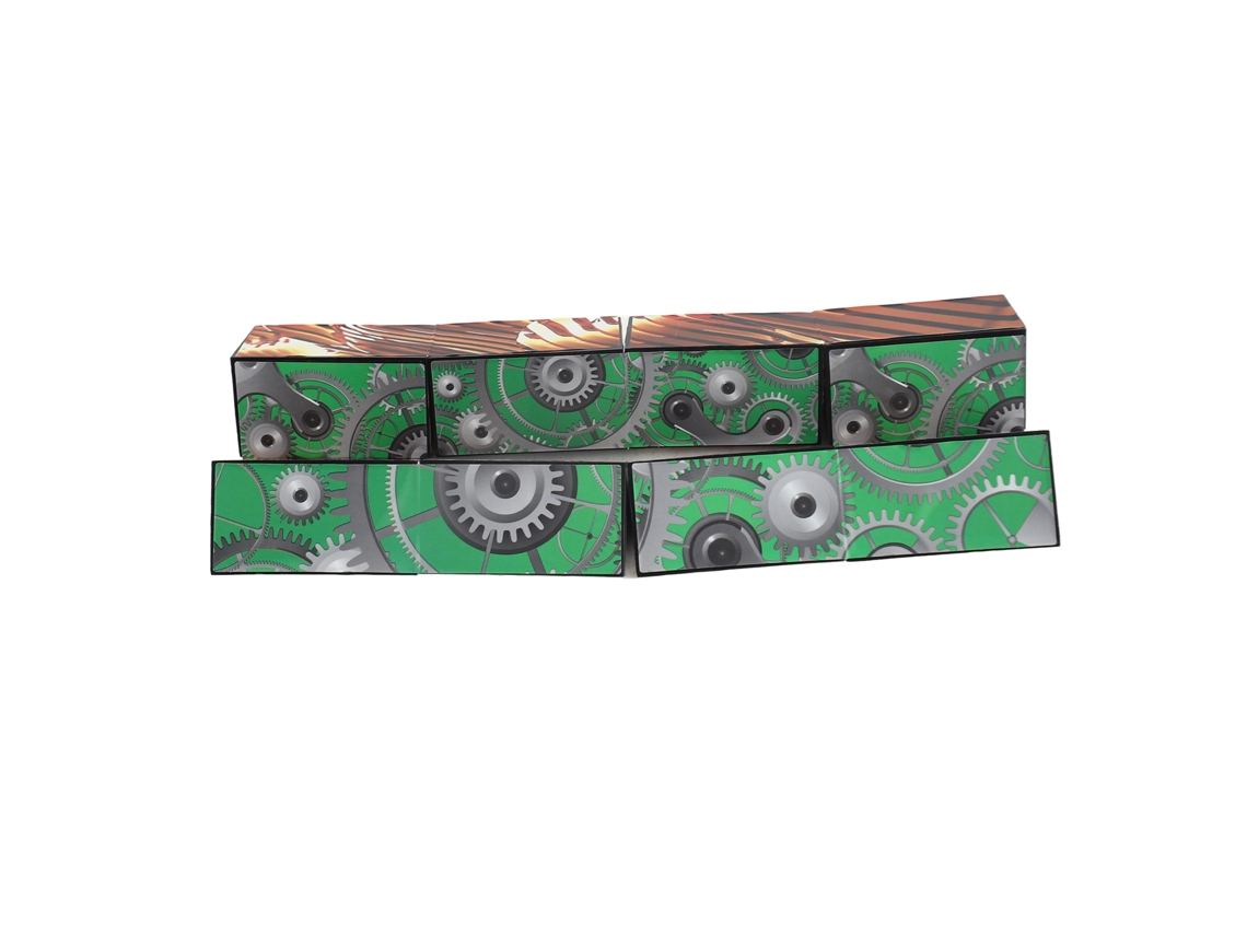 Ats-juguete De Puzzle De Formas Mágnetico Transformable En Caja Cilíndrica 3d Para Niños Y Adultos