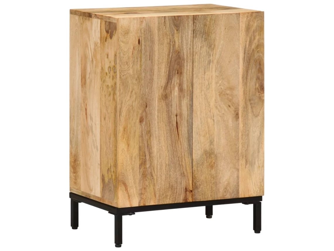 Aparador De Madera Maciza De Mango 53x35x72 Cm