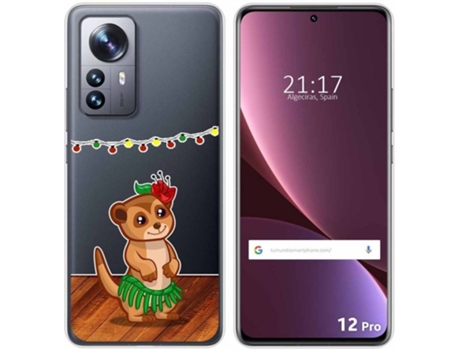 Carcasa para Xiaomi 12 Pro 5G TUMUNDOSMARTPHONE Dibujos Transparente Suricata Multicolor