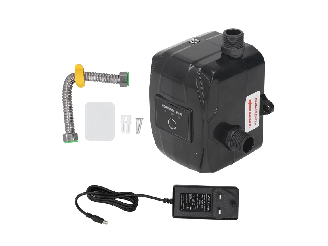 Bomba de refuerzo de presión de agua automática de 100 W y 24 V, silenciosa, ideal para el baño y el jardín.