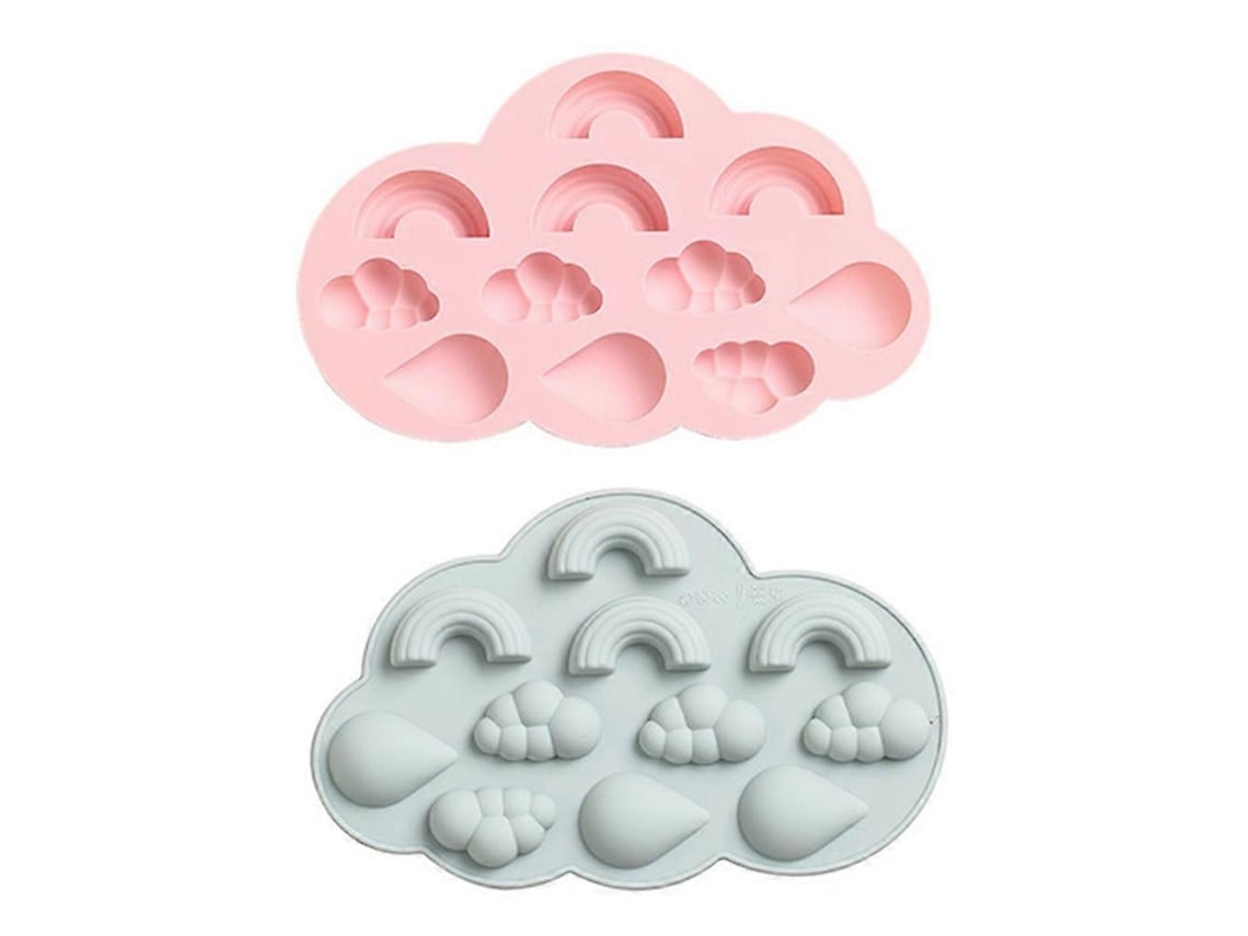 Juego de 4 moldes de silicona para chocolate y repostería