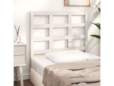 MAISON EXCLUSIVE - Cabecero de cama madera maciza de pino blanco 95,5x4x100 cm
